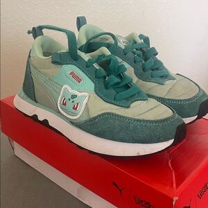 Puma Kids Sneakers - Pokémon edition Teal and Mint